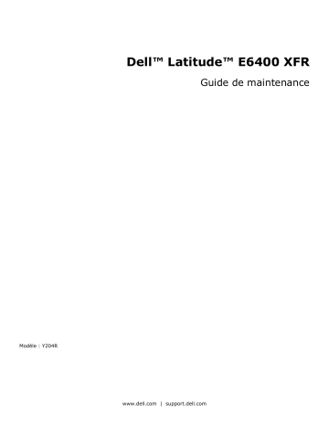 Dell Latitude E6400 XFR laptop Manuel utilisateur | Fixfr