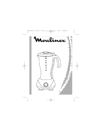 Manuel du propriétaire | Moulinex BOL MIXEUR VIVACIO DAB123 Manuel utilisateur | Fixfr