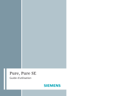 Siemens PURE Manuel utilisateur