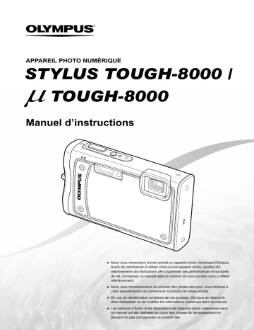 Manuel du propriétaire | Olympus Mju Tough 8000 Manuel utilisateur | Fixfr