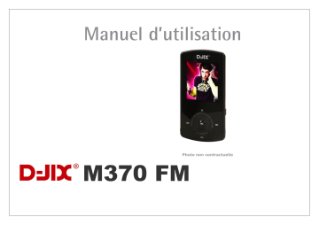 Manuel du propriétaire | D-JIX M 370 RADIO Manuel utilisateur | Fixfr