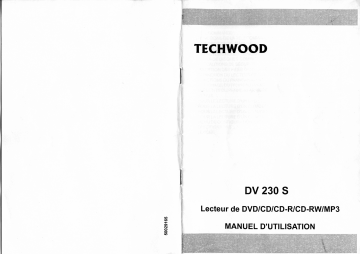 Manuel du propriétaire | Techwood DV 230 S Manuel utilisateur | Fixfr