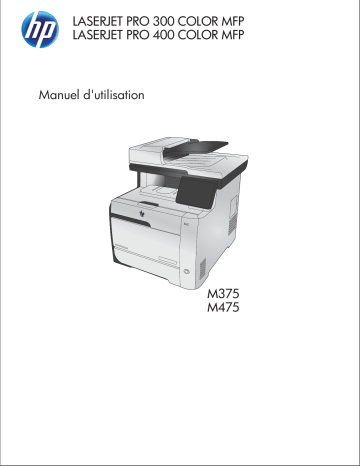 Manuel du propriétaire | HP LaserJet Pro MFP M426fdn Manuel utilisateur | Fixfr