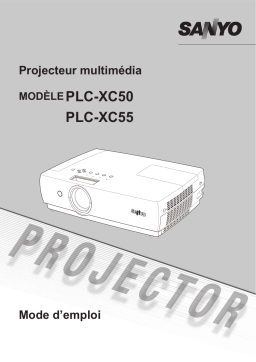 Sanyo PLC-XC55 Manuel utilisateur