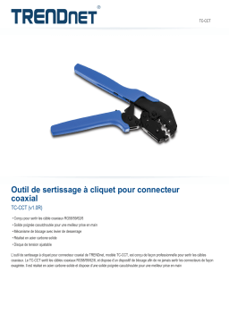 Trendnet TC-CCT Coaxial Ratchet Crimp Tool Fiche technique