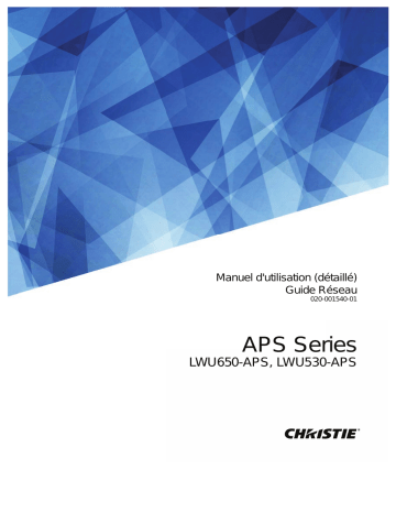 LWU650-APS | Christie LWU530-APS 5,300 lumen, WUXGA, 3LCD laser projector Manuel utilisateur | Fixfr