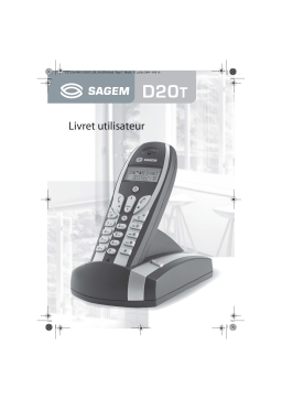 Sagem D20T Manuel utilisateur