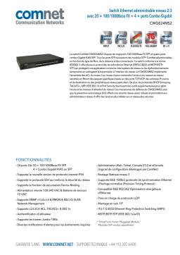 Comnet CWGE24MS2 Fiche technique