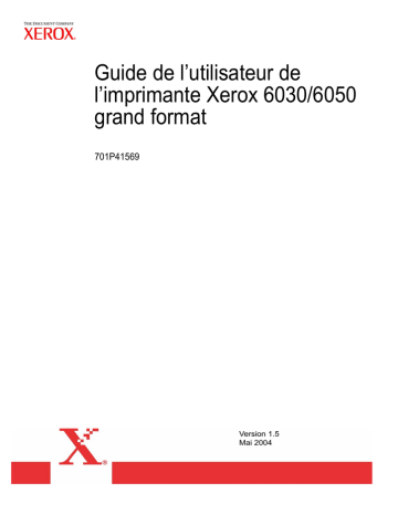 6030 | Xerox 6050 Mode d'emploi | Fixfr