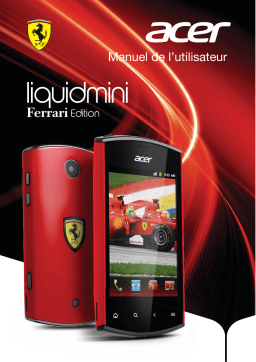 Acer Liquid mini Ferrari Manuel utilisateur