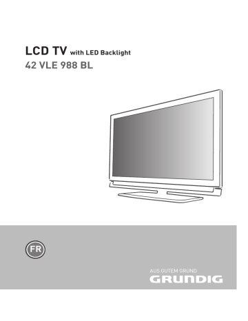 Manuel du propriétaire | Grundig 42 VLE 988 BL Manuel utilisateur | Fixfr