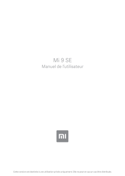 Xiaomi Mi 9 SE Manuel utilisateur