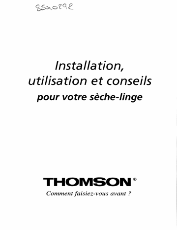 Manuel du propriétaire | Thomson AIR431C Manuel utilisateur | Fixfr