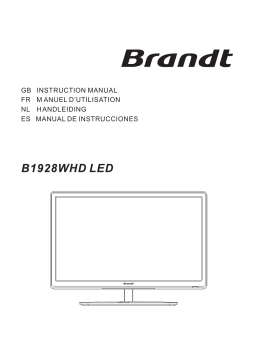 Brandt B1928WHD Manuel utilisateur