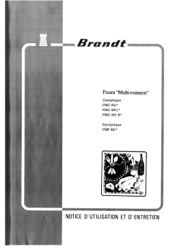 Brandt FMP68 Manuel utilisateur