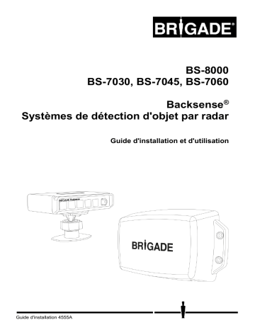 Brigade BS-8000 (4530) Radar Obstacle Detection Manuel utilisateur | Fixfr