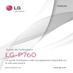 LG S&eacute;rie P760 free mobile Manuel utilisateur