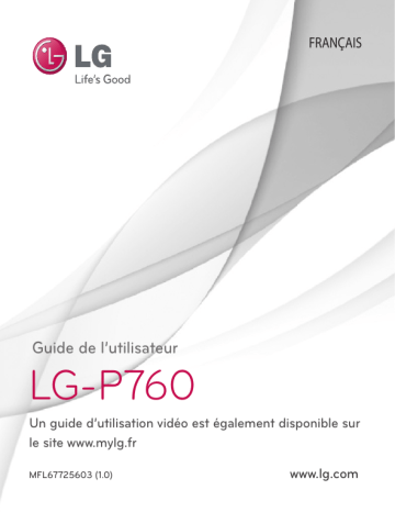 Optimus L9 free mobile | Mode d'emploi | LG Série P760 free mobile Manuel utilisateur | Fixfr