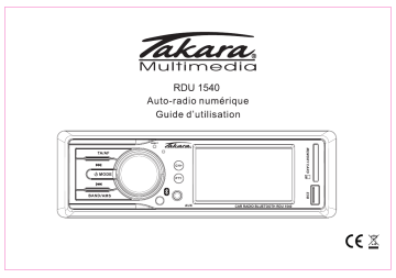 Manuel du propriétaire | Takara RDU1610 Manuel utilisateur | Fixfr