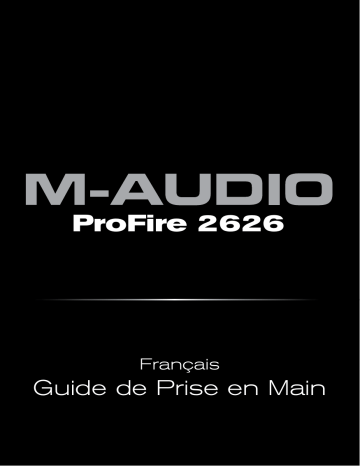 Manuel du propriétaire | M-Audio PROFIRE 2626 Manuel utilisateur | Fixfr