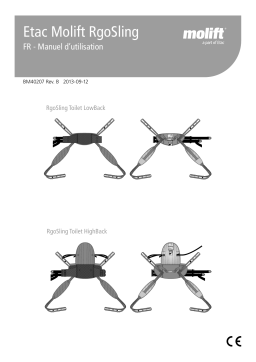 Molift RgoSling Toilet HighBack Sling Manuel utilisateur