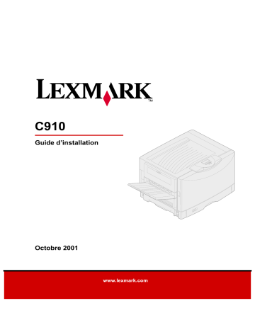 Manuel du propriétaire | Lexmark C910 Manuel utilisateur | Fixfr