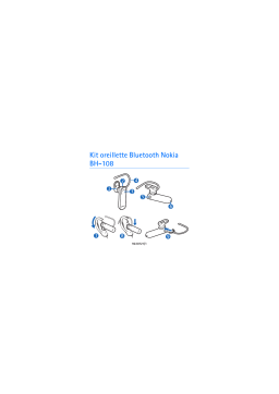 Nokia BLUETOOTH STEREO HEADSET BH-108 Manuel utilisateur