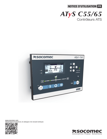 Mode d'emploi | Socomec ATyS C55/C65 Operating instrustions | Fixfr