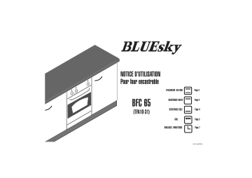 Manuel du propriétaire | Bluesky BFC 65 Four Manuel utilisateur | Fixfr