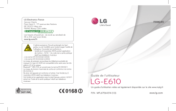 Optimus L5 bouygues telecom | LG Série E610 bouygues telecom Mode d'emploi | Fixfr
