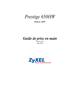 ZyXEL PRESTIGE 650HW Manuel utilisateur