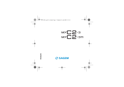 Sagem MYC2-3M Manuel utilisateur