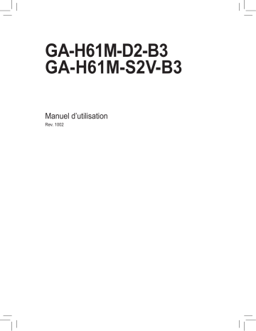 Manuel du propriétaire | Gigabyte GA-H61M-D2-B3 Manuel utilisateur | Fixfr