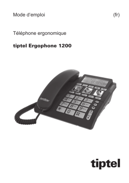 Tiptel Ergophone 1200 Manuel utilisateur