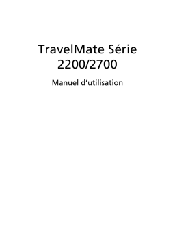 Acer TRAVELMATE-2700 Manuel utilisateur