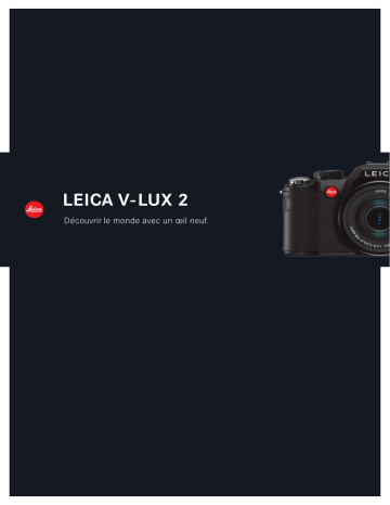 Manuel du propriétaire | Leica V-LUX 2 Manuel utilisateur | Fixfr