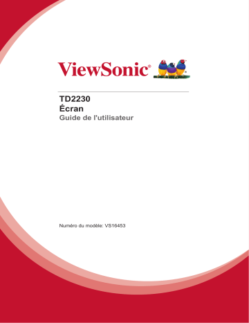 ViewSonic TD2230-S MONITOR Mode d'emploi | Fixfr
