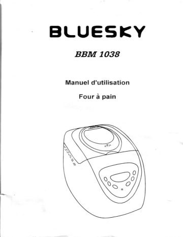 Manuel du propriétaire | Bluesky BBM 1038 Manuel utilisateur | Fixfr