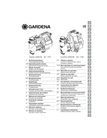 Gardena Classic 3500/4E Mode d'emploi | Fixfr