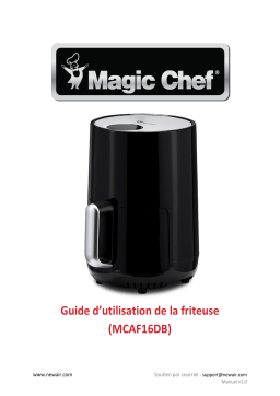 NewAir MCAF16DB Magic Chef® 1.6 Quart Snack-Sized Compact Digital Air Fryer  Manuel utilisateur