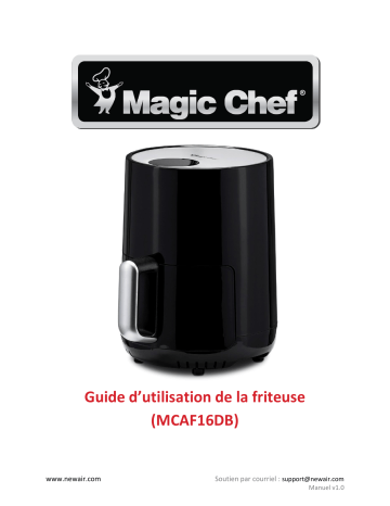 NewAir MCAF16DB Magic Chef® 1.6 Quart Snack-Sized Compact Digital Air Fryer  Manuel utilisateur | Fixfr