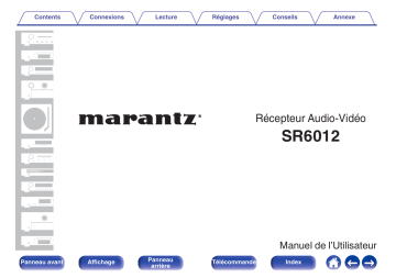 Manuel du propriétaire | Marantz SR6012 Manuel utilisateur | Fixfr