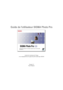 Sigma PHOTO PRO 2.5 Manuel utilisateur