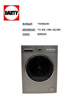 Thomson TH WD 1496 Manuel utilisateur