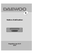 Daewoo Q717 Manuel utilisateur