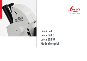 EZ4 W | Leica Microsystems EZ4 Stereo Microscopes & Macroscopes Manuel utilisateur | Fixfr