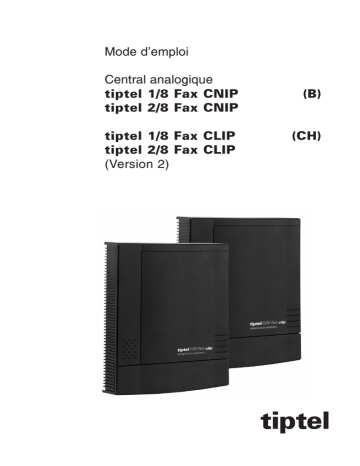 1/8 Fax CLIP | Tiptel 2/8 Fax CLIP Manuel utilisateur | Fixfr