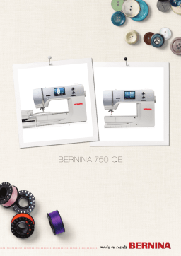 Bernina 750QE Manuel utilisateur