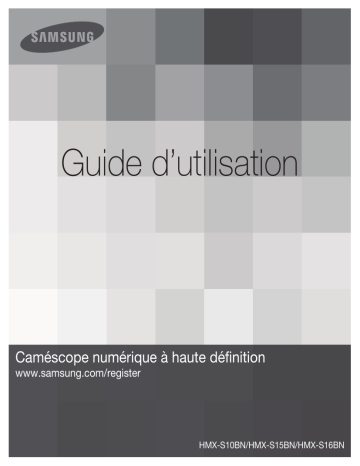 HMX S15BN | HMX S10BN | Samsung HMX S16BN Manuel utilisateur | Fixfr