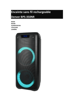 Denver BPS-350NR Bluetooth party speaker Manuel utilisateur